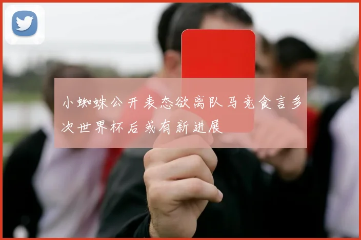 小蜘蛛公开表态欲离队马竞食言多次世界杯后或有新进展